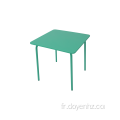 Table pliable carrée en métal de 48 cm pour enfants